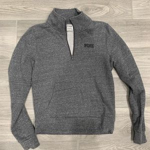 Pink half zip sweater